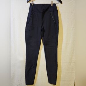 Athleta Black High-Waisted Pants with Zipper Pockets